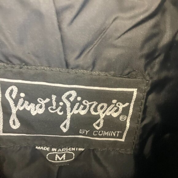 Vintage 80s 90s Gino di Giorgio Comit Leather Bomber Jacket Mens Medium Retro - Picture 5 of 16